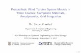 Probabilistic Wind Turbine System Models in Three Courses ... · Probabilistic Wind Turbine System Models in Three Courses: Composite Materials, Aerodynamics, Grid Integration Dr.