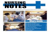 NursiNg Notes - Mississippi University for Women Foundation · NursiNg Notes The Alumni ... think “outside of the lecture box.” She encouraged ... This was a difficult process,