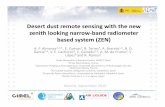 Desert dust remote sensing with the new looking narrow ... · Desert dust remote sensing with the new ... • Optical and mycrophysical properties ... andassimilation and satellite‐products