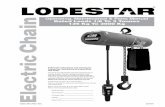 Operating, Maintenance & Parts Manual Rated … Data PDF/Lodestar NEW STYLE...Electric Chain ® Operating, Maintenance & Parts Manual Rated Loads 1/8 To 3 Tonnes 125 Kg To 3000 Kg