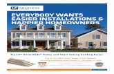 EVERYBODY WANTS EASIER INSTALLATIONS & HAPPIER HOMEOWNERSwimsattdirect.com/promotions/2016/161001-L-FirstTimeRebateQ4-2016… · EVERYBODY WANTS . EASIER INSTALLATIONS & HAPPIER HOMEOWNERS.