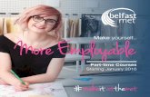 More Employable - Belfast Metropolitan College · Titanic Quarter Campus # makeit. atthemet. Belfast Metropolitan College provides education and training . at every level and deliver