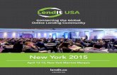 New York 2015 - Amazon S3 · New York 2015 lendit.co #lenditUSA. ... Showcase and launch industry-moving ... KEYNOTE PRESENTATION Tuesday, April 14, 2015, 8:40 am.