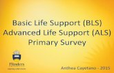 Basic Life Support (BLS) Advanced Life Support (ALS) Primary … · Basic Life Support (BLS) Advanced Life Support (ALS) Primary Survey Anthea Cayetano - 2015