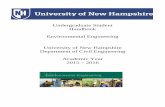 Undergraduate Student Handbook Environmental … environmental engineering (ENE) accredited degree program’s strong analytical core and multidisciplinary focus, combining engineering