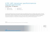 LTE UE receiver performance measurements White … UE receiver performance measurements White Paper ... between the LTE base station (eNB, evolved node B) ... LTE UE receiver performance