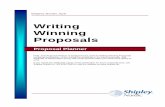 Writing Winning Proposals - ECDC · Planning the Proposal ... Writing Winning Proposals workshop participants may use this ... Effective proposal strategy statements indicate w hat