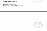 LASER PRINTER Installation Manual - files.sharpusa.comfiles.sharpusa.com/.../MFPsPrinters/InstallationGuides/...install.pdf · 1-1 Chapter 1: Introduction This manual is intended