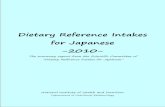 Dietary Reference Intakes for Japanese -2010- - 7th revision was established as the â€œDietary Reference Intakes for Japanese ... sex, weight, height, and physical ... For pregnant