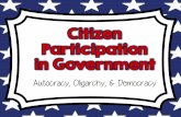 Autocracy, Oligarchy, & Democracy - Mr. Brown 6th Grade …brightenbrown.weebly.com/uploads/8/4/4/3/8443179/10.… ·  · 2016-10-24Government Comic Strip •Choose the type of government