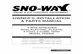 V-BOX SPREADER DUAL ELECTRIC, PLASTIC 8 FOOT, …heavyhauler.dyndns.org/PDF_Library/5_Snoway_Snow_Equipment/SN… · V-BOX SPREADER DUAL ELECTRIC, PLASTIC 8 FOOT, ... This manual