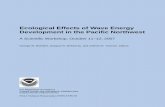 Ecological Effects of Wave Energy Development in the ... Energy NOAATM92 for web.pdf · Development in the Pacific Northwest ... source of chemicals ... ecological effects of wave