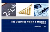 The Business Vision & Mission - Rof's Blog · “The last thing IBM needs right now is a vision.” ... Mission Statement Clear Business Vision. Vision Agreement on the basic vision