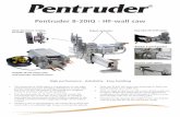 Pentruder 8-20iQ - HF-wall saw - ddequip.co.zaddequip.co.za/wp-content/uploads/2016/07/PB-8-20iQ-english.pdf · • The Pentruder 8-20iQ offers a combination of very high performance
