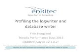 profiling the logwriter and database writer - WordPress.com · With the linux ‘strace’ utility, the non-blocking syscall is visible OR the blocking one syscall is visible. •