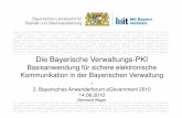 Die Bayerische Verwaltungs-PKI - infora-tagungsplaner.de · 06.08.2010 · Die Bayerische Verwaltungs-PKI Basisanwendung für sichere elektronische Kommunikation in der Bayerischen