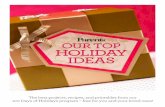 OUR TOP HOLIDAY IDEAS - Meredith Corporationimages.meredith.com/parents/pdf/TopHolidayIdeas2011.pdf · OUR TOP HOLIDAY IDEAS. Most Popular ... Slice pieces from Pillsbury’s Simply
