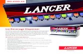 Ice Beverage Dispensersodadispenserdepot.com/Documents/Lancer-12-Valve... · Dispensable: 300 lbs (136 kg) FITTINGS Soda Inlets: 3/8” (9.5mm) male barb Syrup Inlets: 3/8” (9.5mm)