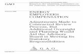 GAO-06-177, ENERGY EMPLOYEES … But Additional Oversight and Planning Would Aid the Advisory Board in Meeting Its Statutory Responsibilities GAO-06-177 Page i GAO-06-177 Energy Employees