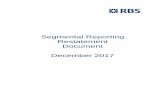 Segmental Reporting Restatement Document December 2017 · 1 RBS – Segmental Reporting Restatement Document December 2017 The Royal Bank of Scotland Group plc (RBS) Contents Page