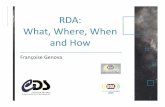 RDA: What, Where, When and How - Akademia ICMakademia.icm.edu.pl/.../RDAPoland_1Feb2017_Genova.pdf · How to createa RDA Group? • BoF: proposalfor a Plenarysession • WG, IG: –