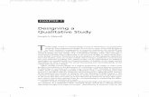 Designing a Qualitative Study - SAGE Publications€¦ · CHAPTER 7 Designing a Qualitative Study JosephA. Maxwell T ... interview studies, and case studies (which often overlap),