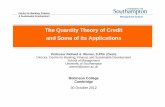 The Quantity Theory of Credit and Some of its Applications · The Quantity Theory of Credit and Some of its Applications ... The Quantity Theory of Credit (Werner, ... Bank Credit