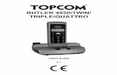 BUTLER 4850/TWIN/ TRIPLE/QUATTRO - Conrad … · 6 Phonebook 13 6.1 Add a phonebook entries 13 ... † As this telephone cannot be used in case of a ... 8 Topcom Butler 4850/Twin/Triple/Quattro