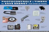 photoControls timers PMC-Cat-609 to save energy · photoControls PMC-Cat-609 & timers to save energy for over 50 years. PMC-CAT-09-12 Locking type Photocontrol 12V to 480V Direct