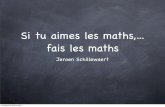 Si tu aimes les maths, fais les maths - dev.ulb.ac.bedev.ulb.ac.be/urem/IMG/pdf/STAMJeroen110225.pdf · Max Euwe (Pays-Bas, doctorat en math) vendredi 25 février 2011. Plus tard