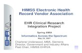 HIMSS Electronic Health Record Vendor Association · HIMSS Electronic Health Record Vendor Association ... Bristol-Myers Squibb, Pfizer, Wyeth ... case or system type. 12