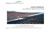 Geoweb Cellular Confinement System Material … GEOWEB® SYSTEM MATERIAL SPECIFICATION CD-8 FEB 7 2017 COPYRIGHT 2017– PRESTO GEOSYSTEMS