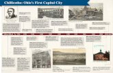 1810-12: Capital moves - City of Chillicothe Capital moves to Zanesville 1812 -16: Capital returns to Chillicothe. During the war of 1812, the city housed the 19th U.S. Regiment. 1796: