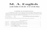 (SEMESTER SYSTEM) - Maharaja Ganga Singh Universitymgsubikaner.ac.in/wp-content/uploads/2017/01/English-M.-A.-Sem... · M. A. English (SEMESTER SYSTEM) ... The American Scholar Suggested