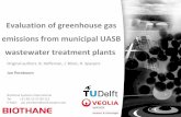 Evaluation of greenhouse gas emissions from municipal …Evaluation...emissions from municipal UASB wastewater treatment plants ... Sludge thickener Anaerobic digester Centrifuge ...
