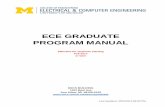 ECE GRADUATE PROGRAM MANUAL - EECS @ … GRADUATE PROGRAM MANUAL ... courses offered by the English Language Institute (ELI) to support their studies. ... Request Form. The student’s