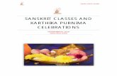 SANSKRIT CLASSES AND KARTHIKA PURNIMA … CLASSES AND KARTHIKA PURNIMA CELEBRATIONS NOVEMBER 20, ... scholar in Sanskrit and the Deputy Director at the Sanskrit ... chanted Sri Rudram