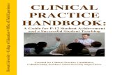 PRACTICE fice of HANDBOOK - academics.rowan.edu · CLINICAL PRACTICE HANDBOOK: A Guide for P-12 Student Achievement and a Successful Student Teaching Created for Clinical Practice