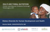 Monica Woldt, USAID/FANTA/FHI 360 - fantaproject.org · Monica Woldt, USAID/FANTA/FHI 360. ... problem among young children and women of ... •We must improve dietary diversity among