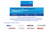 rd Annual Derby Triathlon Etwall Leisure Centre, Derby ... · 23rd Annual Derby Triathlon Etwall Leisure Centre, Derby ... On-line entry/cashing of your cheque will act as confirmation