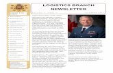 LOGISTICS BRANCH NEWSLETTER - Canadian … to the Fall 2016 Logistics Branch Newsletter. As the new Logistics Branch Advisor /Logistics Branch Integrator I would like to take the opportunity