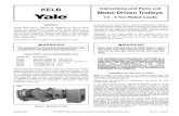 KELB Instructions and Parts List Motor Driven Trolleys Driven Trolleys KELB... · January, 2004 COPYRIGHT 2004, Yale Lift-Tech, division of Columbus McKinnon Corporation Part No.