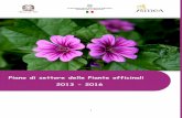 Piano di settore delle Piante officinali 2013 - 2016 · Applicazione e operatività del Piano di settore delle piante officinali 10. Le risorse organizzative 11. Le risorse finanziarie