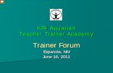 KRI Aquarian Teacher Trainer Academy Aquarian Teacher ... 尨see slides\⤀屲Quick OVERVIEW Of KRI, TTEC, G\൯vernance model – Org chart?\爀圀栀礀 椀猀 䬀刀 ... other year