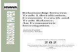 Relationship between Trade Liberalisation, Economic Growth …ageconsearch.umn.edu/bitstream/26267/1/dp040282.pdf · Relationship between Trade Liberalisation, Economic Growth and