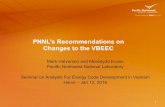 PNNL’s Recommendations on Changes to the VBEEC€™s Recommendations on Changes to the VBEEC ... Seminar on Analysis For Energy Code Development in Vietnam ... contractors may substitute