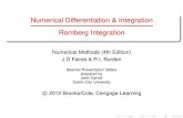 Numerical Differentiation & Integration …homen.vsb.cz/~lud0016/NM/Lecture_Notes_10-Romberg_Integration.pdfNumerical Differentiation & Integration Romberg Integration Numerical Methods