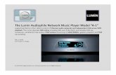 The Lumin Audiophile Network Music Player Model “A 1” · The Lumin Audiophile Network Music Player Model “A‐1” supporting iPad (or other tablet) control of Ethernet audio