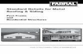 Standard Details for Metal Roofing & Siding · Check out New Installation Videos at  Standard Details for Metal Roofing & Siding Post Frame and Residential Structures