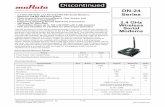 DN-24 Series Data Sheet 04-04 - Wireless | Murata ... DN-24 series 2.4 GHz serial modems provide a low cost, ready-to-use solution for robust wireless data communications in the 2.4